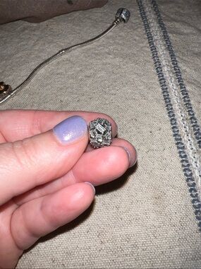 Pandora Silver Sparkling Baguette Cluster Bracelet Charm